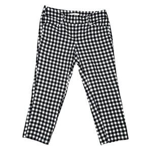 The Loft - Marisa Black and White Gingham Capri Pants - Size 2 Petite